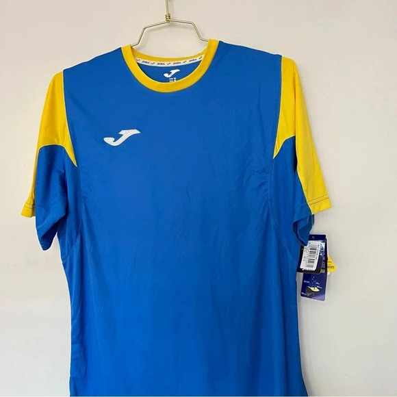 Joma Jersey Size Medium Blue/Yellow Short Sleeve Crew -Neck Number 11 On Back - Picture 4 of 6
